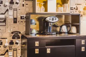 Kaffeemaschine Kaffeemaschine auf einer Theke