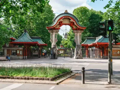 Eingang Berliner Zoo Frontalansicht Berliner Zoo Eingang