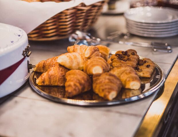 A coffee and a croissant - that's all I need.
